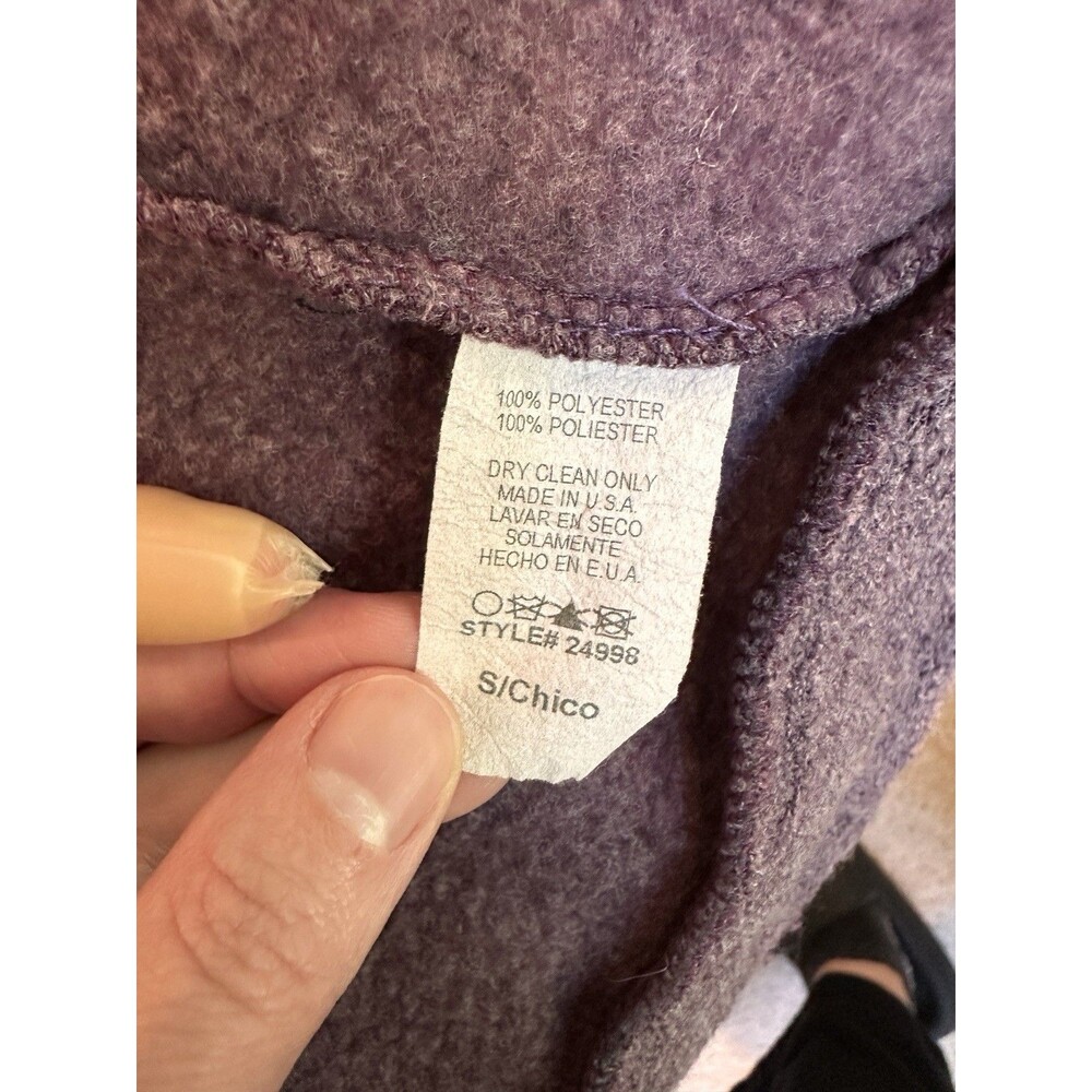 Vintage Twentyone By Forever 21 Purple Textured Blazer Jacket  Size Small Y2K - Picture 6 of 8